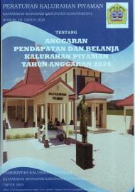 PERATURAN KALURAHAN PIYAMAN NOMOR 10 TAHUN 2025 TENTANG APBKAL TA 2026